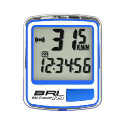 BRI10-Blue koblosuz bisiklet hız sayacı,10 ponksiyon